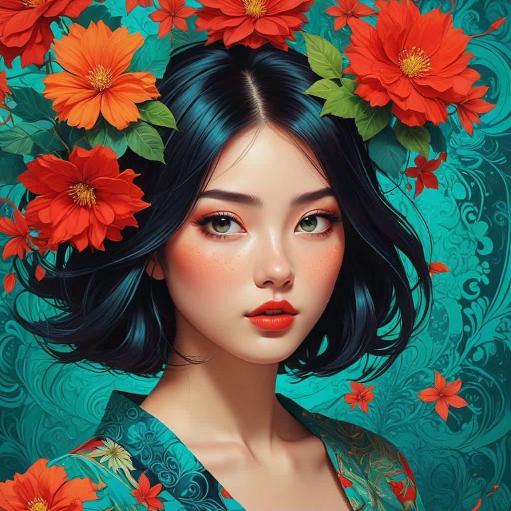 A captivating collage showcasing diverse adult animation styles, including dynamic characters and vivid colors, intertwined with symbolic elements representing various themes and controversies in hentai culture. Incorporate both whimsical and provocative imagery to evoke curiosity and discussion. The background should feature abstract patterns that suggest depth and complexity. Ensure the scene feels immersive and thought-provoking. vibrant colors. digital art. high contrast.